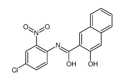 N-(4-chloro-2-nitrophenyl)-3-hydroxynaphthalene-2-carboxamide结构式