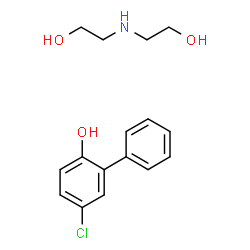 DIETHANOLAMINE 4-CHLORO-2-PHENYLPHENATE Structure