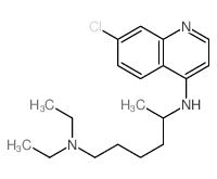 N-(7-chloroquinolin-4-yl)-N,N-diethyl-hexane-1,5-diamine structure