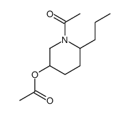 Acetic acid 1-acetyl-6-propylpiperidin-3-yl ester结构式