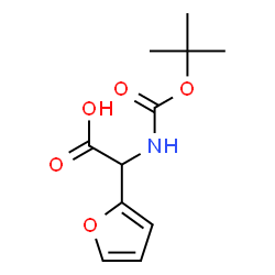 BOC-2-AMINO-2-FURANACETIC ACID结构式