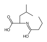 (2S)-2-(butanoylamino)-4-methylpentanoic acid Structure