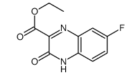 2-Quinoxalinecarboxylic acid, 7-fluoro-3,4-dihydro-3-oxo-, ethyl ester Structure