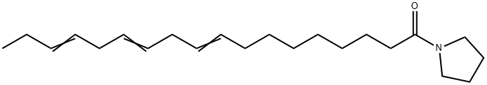 1-(1-Oxo-9,12,15-octadecatrienyl)pyrrolidine Structure