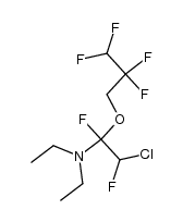 [2-chloro-1,2-difluoro-1-(2,2,3,3-tetrafluoro-propoxy)-ethyl]-diethyl-amine结构式