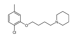 1-[4-(2-chloro-5-methylphenoxy)butyl]piperidine结构式