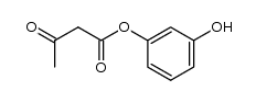 acetoacetic acid-(3-hydroxy-phenyl ester)结构式