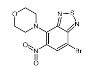 4-(7-bromo-5-nitro-2,1,3-benzothiadiazol-4-yl)morpholine结构式