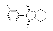 2-(3-methylphenyl)-5,6,7,8-tetrahydro-[1,2,4]triazolo[1,2-a]pyridazine-1,3-dithione Structure