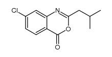 7-chloro-2-isobutyl-4H-benzo[d][1,3]oxazin-4-one Structure