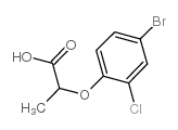 2-(4-溴-2-氯苯氧基)丙酸结构式