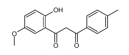 1-(2-hydroxy-5-methoxyphenyl)-3-(4-methylphenyl)propane-1,3-dione结构式