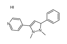 4-(1,2-dimethyl-3-phenyl-1,3-dihydropyrazol-1-ium-5-yl)pyridine,iodide结构式