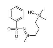 N-[3-[hydroxy(dimethyl)silyl]propyl-methyl-λ4-sulfanylidene]benzenesulfonamide结构式