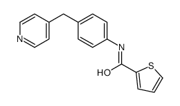 N-[4-(pyridin-4-ylmethyl)phenyl]thiophene-2-carboxamide结构式