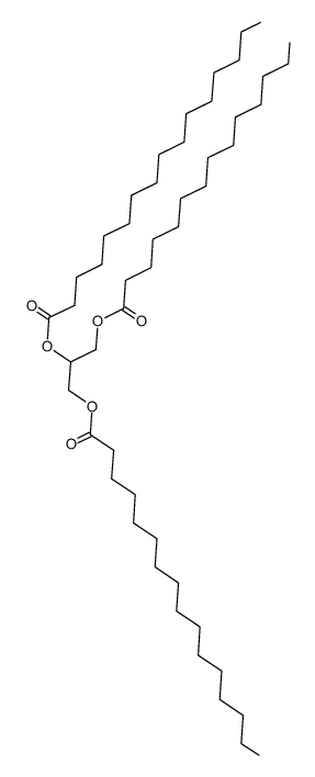 1,2-Dipalmitoyl-3-Myristoyl-rac-glycerol结构式