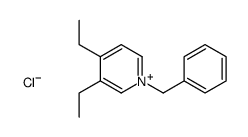 1-benzyl-3,4-diethylpyridin-1-ium,chloride Structure
