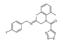 1,2,3-Thiadiazole-4-carboxamide,N-(2,6-dimethylphenyl)-N-[2-[[(4-fluorophenyl)methyl]amino]-2-oxoethyl]-(9CI)结构式