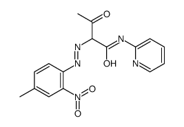 2-[(4-methyl-2-nitrophenyl)azo]-3-oxo-N-2-pyridylbutyramide Structure