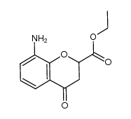 8-amino-2-ethoxycarbonyl-4-oxochromane Structure