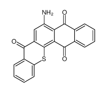 6-aminonaphtho[2,3-c]thioxanthene-5,8,14-trione结构式