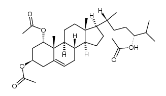 1α,3β,24-triacetoxycholest-5-ene结构式