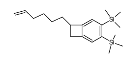 7-Hex-5-enyl-3,4-bis-trimethylsilanyl-bicyclo[4.2.0]octa-1,3,5-triene Structure