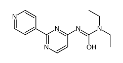 1,1-diethyl-3-(2-pyridin-4-ylpyrimidin-4-yl)urea Structure