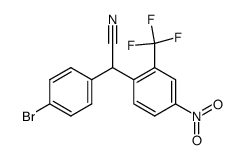 α-(4-bromophenyl)-4-nitro-2-(trifluoromethyl)benzeneacetonitrile结构式