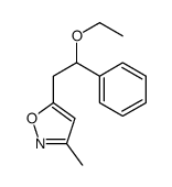 5-(2-ethoxy-2-phenylethyl)-3-methyl-1,2-oxazole Structure