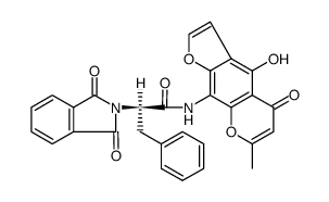 N-(PHT=D-Phe)-desmethyl-visnagin Structure