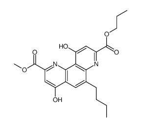 6-butyl-4,10-dioxo-1,4,7,10-tetrahydro-[1,7]phenanthroline-2,8-dicarboxylic acid 2-methyl ester 8-propyl ester Structure