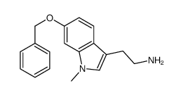 3-(2-氨基乙基)-6-苄氧基-1-甲基吲哚结构式
