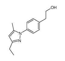 Benzeneethanol, 4-(3-ethyl-5-methyl-1H-pyrazol-1-yl)- (9CI)结构式