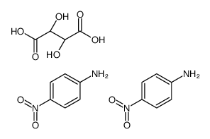 (2R,3R)-2,3-dihydroxybutanedioic acid,4-nitroaniline结构式