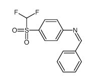 N-[4-(difluoromethylsulfonyl)phenyl]-1-phenylmethanimine结构式