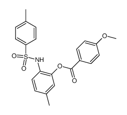 4-Methoxy-benzoic acid 5-methyl-2-(toluene-4-sulfonylamino)-phenyl ester结构式