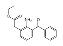 ethyl 2-(2-amino-3-benzoylphenyl)acetate结构式