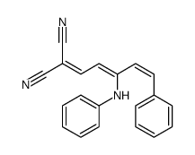 2-(3-anilino-5-phenylpenta-2,4-dienylidene)propanedinitrile结构式