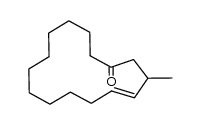 (E)-3-methylcyclopentadec-4-en-1-one结构式