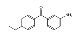 (3-aminophenyl)-(4-ethylphenyl)methanone结构式
