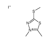 2,3-dimethyl-5-methylsulfanyl-1,3,4-thiadiazol-3-ium,iodide Structure