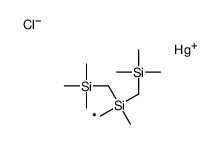 chloro-[[methyl-bis(trimethylsilylmethyl)silyl]methyl]mercury结构式