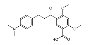 5-[3-(4-Dimethylamino-phenyl)-propionyl]-2,4-dimethoxy-benzoic acid Structure