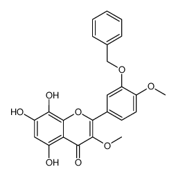 2-(3-benzyloxy-4-methoxy-phenyl)-5,7,8-trihydroxy-3-methoxy-chromen-4-one结构式