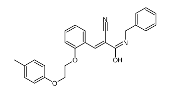 (E)-N-benzyl-2-cyano-3-[2-[2-(4-methylphenoxy)ethoxy]phenyl]prop-2-enamide Structure