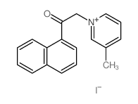 Pyridinium,3-methyl-1-[2-(1-naphthalenyl)-2-oxoethyl]-, iodide (1:1)结构式