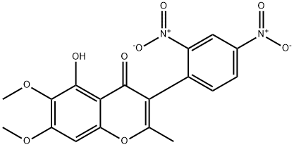 3-(2,4-Dinitrophenyl)-5-hydroxy-6,7-dimethoxy-2-methyl-4H-1-benzopyran-4-one picture