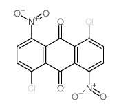 4,8-dichloro-1,5-dinitro-anthracene-9,10-dione structure