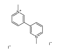 1-methyl-3-(1-methylpyridin-1-ium-3-yl)pyridin-1-ium,diiodide Structure